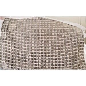 West Elm Chenille Hexagon 28.5 x 28.5"  Pillow Cover Sand New